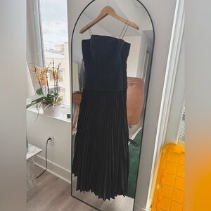 NWT Acler Bristol Midi Dress in Black Size 4